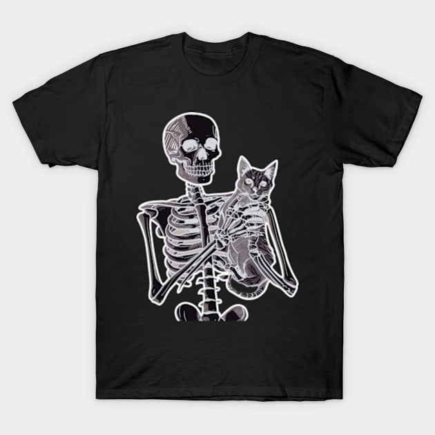 Dead But Love Cats T-Shirt by Welcome To Chaos 